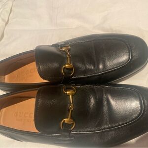 Gucci Black Leather Men's Loafers
